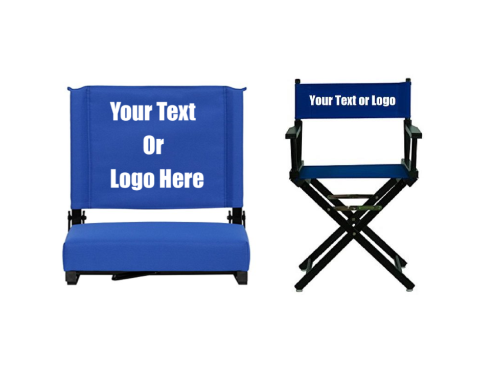 Custom Personalized Durable Stadium Chair with 3 Thick Comfortable Cu – DG  Custom Graphics