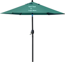 Cargar imagen en el visor de la galería, Custom Personalized Sturdy 7.5 ft Shade Vented Patio Umbrella Aluminum Poles with Polyester Canopy Portable for Beach Outdoor UV Protection