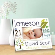 Load image into Gallery viewer, Personalized Baby Announcement Picture Frame | JDS