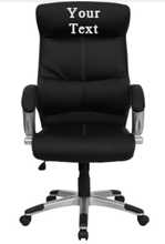 Cargar imagen en el visor de la galería, Custom Designed Curved Headrest Executive Chair With Your Personalized Name & Graphic