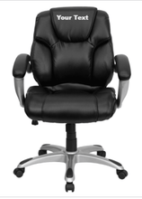 Cargar imagen en el visor de la galería, Custom Designed Swivel Executive Office Chair With Your Personalized Name & Graphic