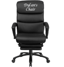 Cargar imagen en el visor de la galería, Custom Designed Reclining Executive Chair With Your Personalized Name & Graphic