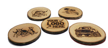 Cargar imagen en el visor de la galería, Custom Personalize Your Own Laser Engraved Coasters (Set of 4) | DG Custom Graphics