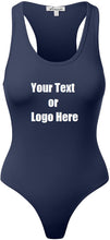 画像をギャラリービューアに読み込む, Custom Personalized Designed Womens Basic Solid Soft Stretchy Tank Top Bodysuit