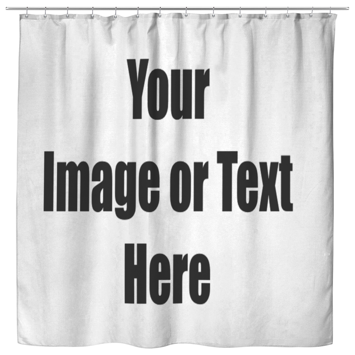 Personalized Shower Curtain with Full Color Artwork DG Custom Graphics