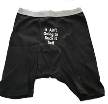 Load image into Gallery viewer, Custom Personalized Designed Boxers With "It Ain't Going To Suck It Self" Saying | DG Custom Graphics