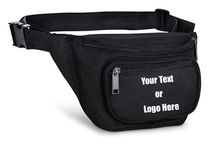 画像をギャラリービューアに読み込む, Custom Personalized 3 Zippered Compartments Adjustable Waste Sport Fanny Pack