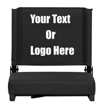 Cargar imagen en el visor de la galería, Custom Personalized Durable Stadium Chair with 3" Thick Comfortable Cushion