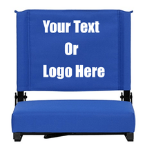Cargar imagen en el visor de la galería, Custom Personalized Durable Stadium Chair with 3" Thick Comfortable Cushion