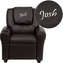 Cargar imagen en el visor de la galería, Custom Designed Kids Recliner with Cup Holder and Headrest With Your Personalized Name