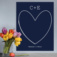 Cargar imagen en el visor de la galería, "Our Story" Personalized Couples Canvas Signs | JDS