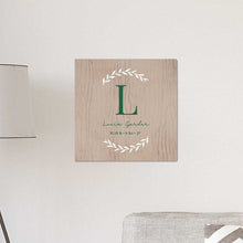 Load image into Gallery viewer, Personalized Family Initial Vine 18" x 18" Canvas Signs | JDS