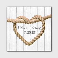 Load image into Gallery viewer, Personalized Knot Canvas Print | JDS