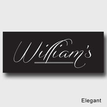 画像をギャラリービューアに読み込む, Personalized Family First Canvas Sign - Classic, Elegant, or Script | JDS