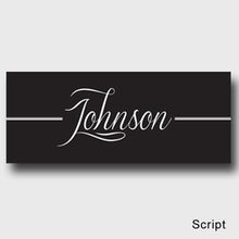 画像をギャラリービューアに読み込む, Personalized Family First Canvas Sign - Classic, Elegant, or Script | JDS