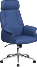 Cargar imagen en el visor de la galería, Custom Designed High Back Fabric Executive Chair With Your Personalized Name & Graphic