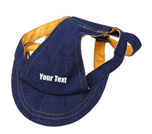Cargar imagen en el visor de la galería, Custom Personalize Design Your Puppy Dog Denim Baseball Cap (Pet Clothing)