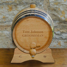 Load image into Gallery viewer, Personalized Whiskey Barrel - Oak - 2 Liter | JDS