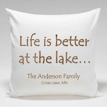 画像をギャラリービューアに読み込む, Personalized Cabin Throw Pillow | JDS
