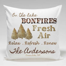 画像をギャラリービューアに読み込む, Personalized Cabin Throw Pillow | JDS