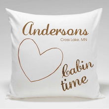 画像をギャラリービューアに読み込む, Personalized Cabin Throw Pillow | JDS