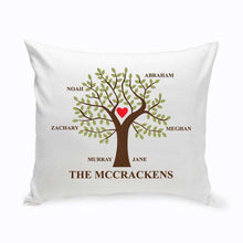 画像をギャラリービューアに読み込む, Personalized Family Tree Throw Pillow | JDS