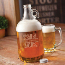 Load image into Gallery viewer, Personalized Growler - Beer - Glass - 64 oz. | JDS