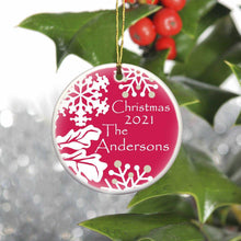 Cargar imagen en el visor de la galería, Personalized Simply Natural Ceramic Ornament | JDS