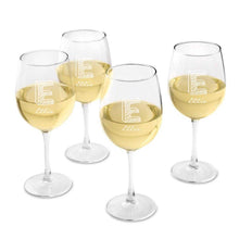 画像をギャラリービューアに読み込む, Personalized Wine Glasses - Set of 4 - White Wine - Wedding Gifts | JDS