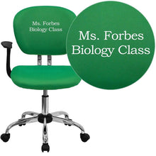 Cargar imagen en el visor de la galería, Custom Designed Mid-Back Mesh Swivel Task Chair with Chrome Base With Your Personalized Name
