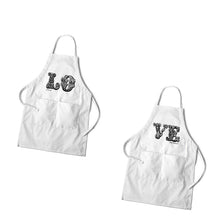 Cargar imagen en el visor de la galería, Personalized Couples White Apron Set | JDS