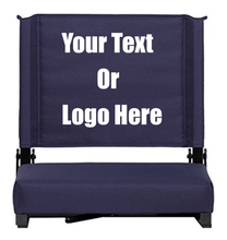 Cargar imagen en el visor de la galería, Custom Personalized Durable Stadium Chair with 3" Thick Comfortable Cushion