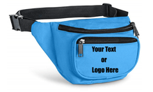 画像をギャラリービューアに読み込む, Custom Personalized 3 Zippered Compartments Adjustable Waste Sport Fanny Pack