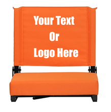 Cargar imagen en el visor de la galería, Custom Personalized Durable Stadium Chair with 3" Thick Comfortable Cushion