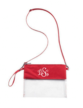 画像をギャラリービューアに読み込む, Custom Monogrammed or Personalized Purse/Clear Stadium Bag/Crossbody Bag/Stadium Purse | DG Custom Graphics