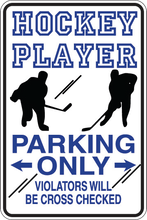 Cargar imagen en el visor de la galería, Personalized Novelty Sports Player Parking Sign, Bedroom Signs, Funny Gift Signs