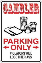 Cargar imagen en el visor de la galería, Personalized Novelty Sports Player Parking Sign, Bedroom Signs, Funny Gift Signs