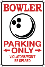 Cargar imagen en el visor de la galería, Personalized Novelty Sports Player Parking Sign, Bedroom Signs, Funny Gift Signs