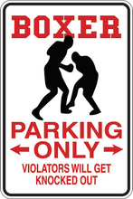 Cargar imagen en el visor de la galería, Personalized Novelty Sports Player Parking Sign, Bedroom Signs, Funny Gift Signs