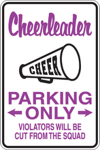 Cargar imagen en el visor de la galería, Personalized Novelty Sports Player Parking Sign, Bedroom Signs, Funny Gift Signs