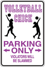 Cargar imagen en el visor de la galería, Personalized Novelty Sports Player Parking Sign, Bedroom Signs, Funny Gift Signs