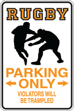 Cargar imagen en el visor de la galería, Personalized Novelty Sports Player Parking Sign, Bedroom Signs, Funny Gift Signs