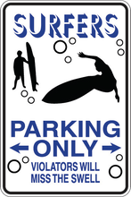 Cargar imagen en el visor de la galería, Personalized Novelty Sports Player Parking Sign, Bedroom Signs, Funny Gift Signs