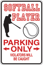 Cargar imagen en el visor de la galería, Personalized Novelty Sports Player Parking Sign, Bedroom Signs, Funny Gift Signs