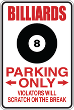 Cargar imagen en el visor de la galería, Personalized Novelty Sports Player Parking Sign, Bedroom Signs, Funny Gift Signs