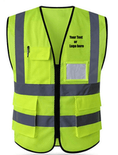 Load image into Gallery viewer, Custom Personalized Safety Vest Meets ANSI/ISEA Standards