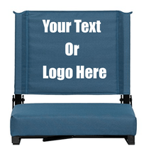 Cargar imagen en el visor de la galería, Custom Personalized Durable Stadium Chair with 3" Thick Comfortable Cushion