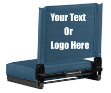 Cargar imagen en el visor de la galería, Custom Personalized Durable Stadium Chair with 3" Thick Comfortable Cushion