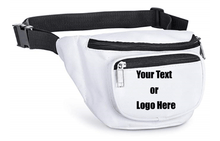 画像をギャラリービューアに読み込む, Custom Personalized 3 Zippered Compartments Adjustable Waste Sport Fanny Pack