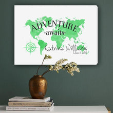 画像をギャラリービューアに読み込む, 18"x 24" Adventure Awaits Colorful Canvas | JDS